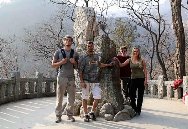 mount tai with school group
