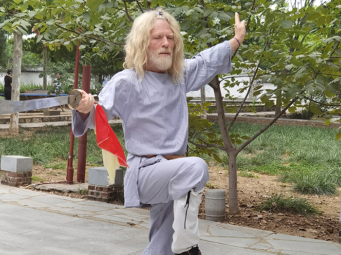 Babaji 70yr old Bosnia 5month Kung Fu Training in China