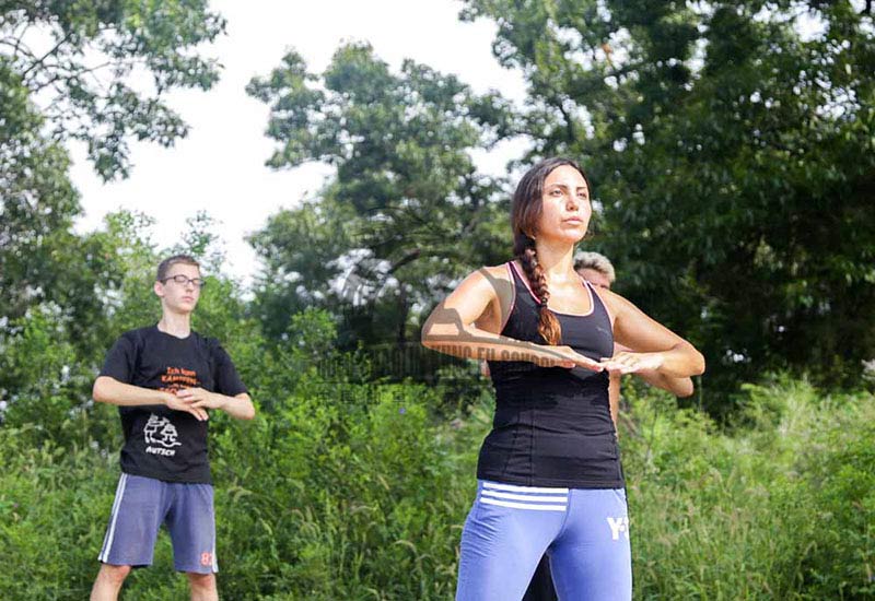 Qi Gong girl training