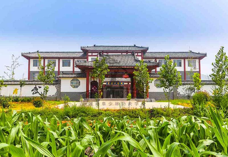 Shaolin kung fu school entrance