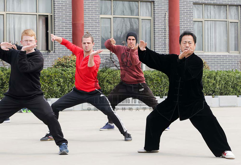 Tai Chi master and students