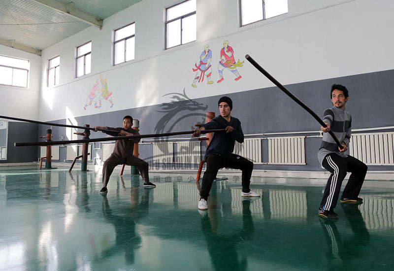 Wing Chun staff training school