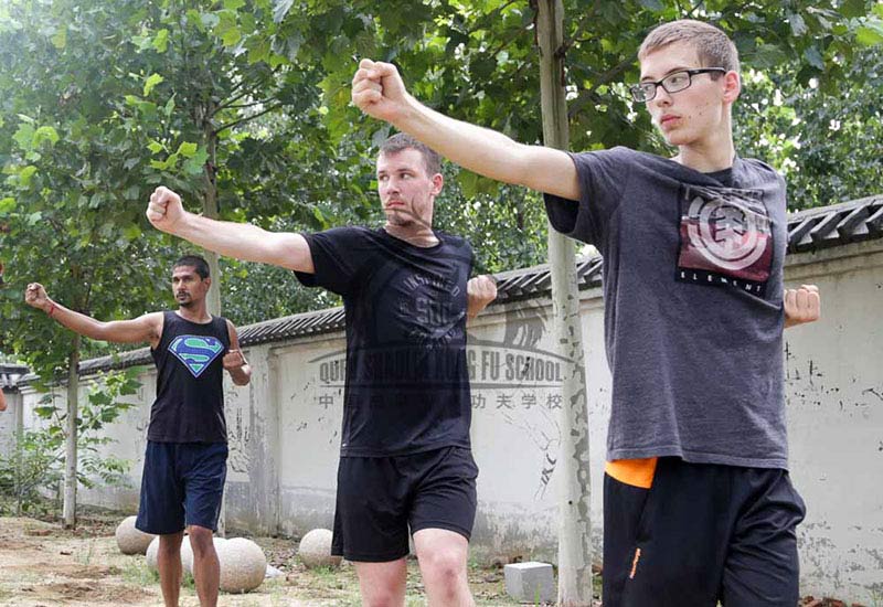 Wing Chun students training in china