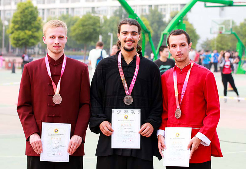 foreigner students in big wushu festival