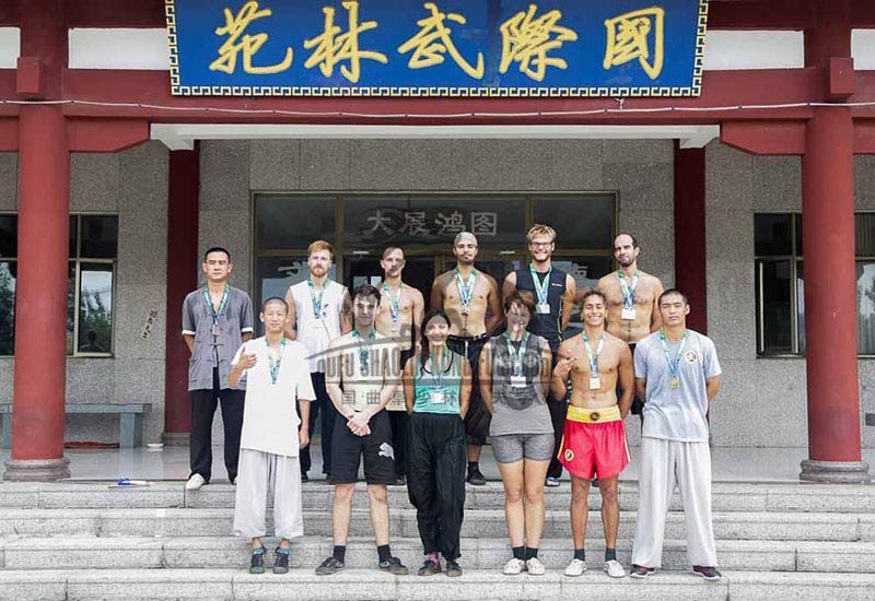 group photo kung fu school