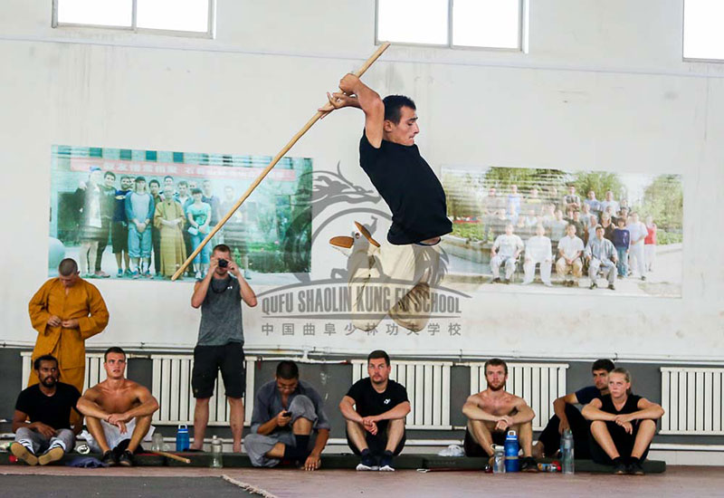 kung fu staff jump china