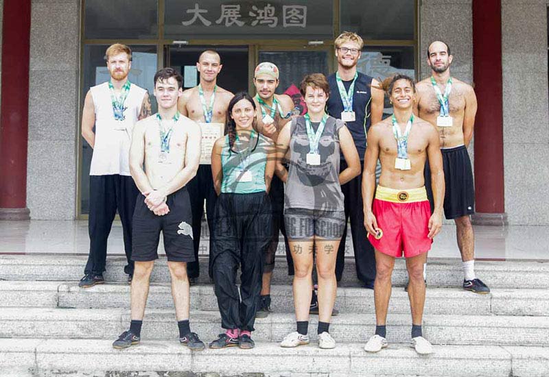 kung fu students group photo