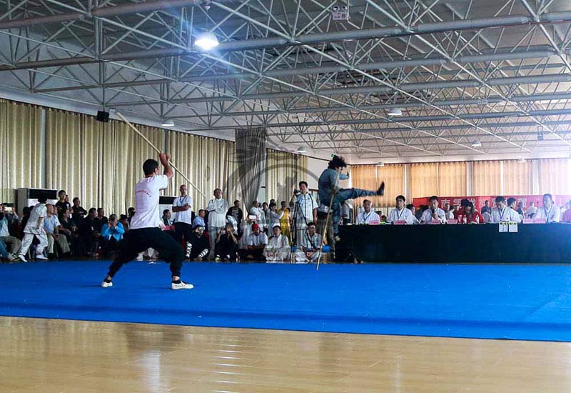 kung fu students performing