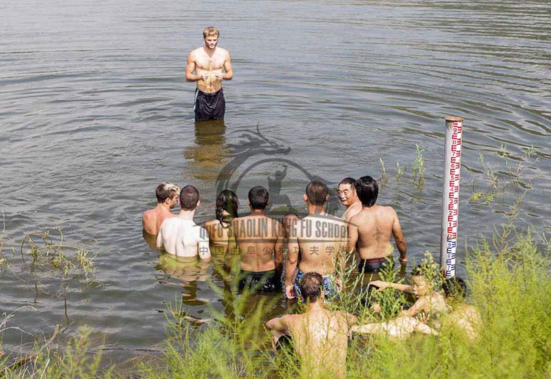 training in the lake