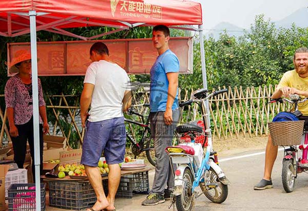 Fresh Fruit on the road close to school