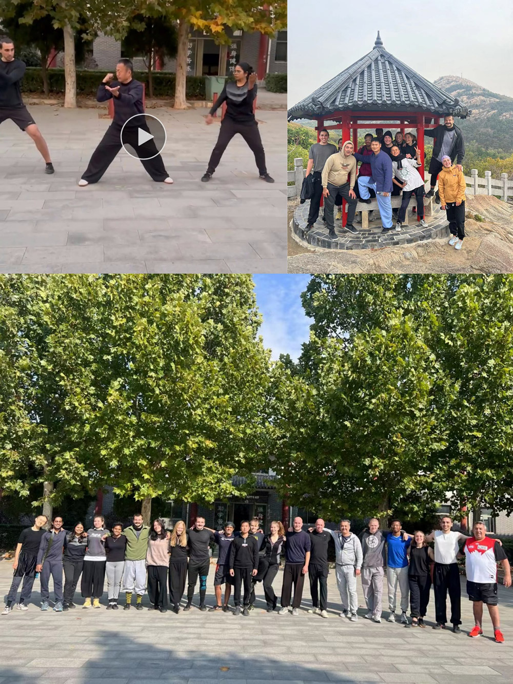Kung Fu Students of different styles