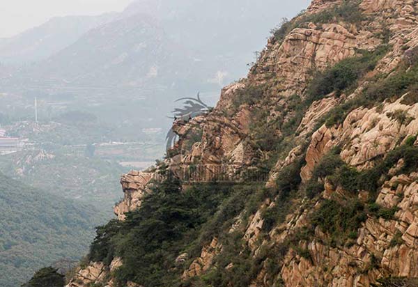 Mountains close to Qufu shaolin kung fu school