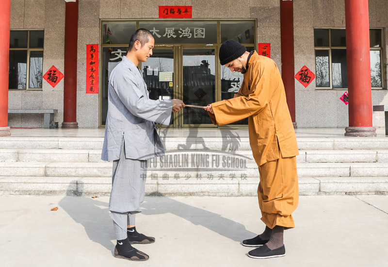 Shaolin Wushu band certificate