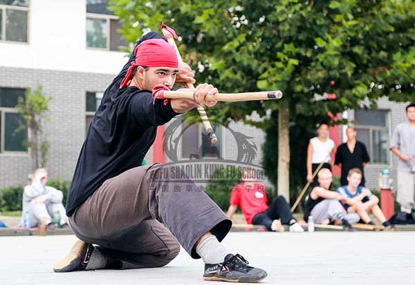 Shaolin double short staff